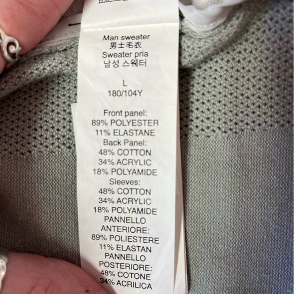 NWOT Oakley Grey 1/4 Zip Pullover Sweater - Picture 6 of 11